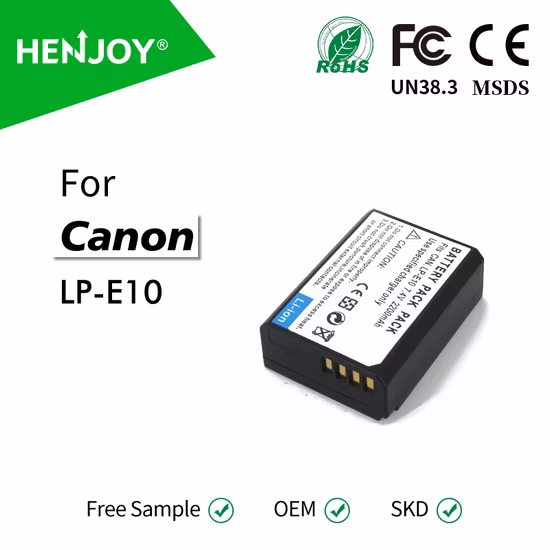 Nuova batteria per fotocamera digitale con decodifica per batteria al litio Canon Lp-E10