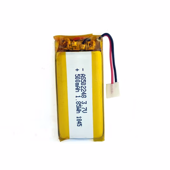 Batteria ai polimeri di litio ricaricabile digitale certificato UL/CB/CE/Un38.3 502248 Batteria al litio Lipo da 3,7 V 500 mAh per apparecchi elettrici